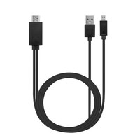 Cable USB C a HDMI, Adaptador de Teléfono a TV, 2 m, Pantalla 4K, Carga para MacBook-Pro/Pad Pro/Chromebook/Laptop/Teléfonos Samsung a TV