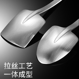 Stainless Steel Fruit Scoop 304 Easy Release Dessert Ice Cream Spoon Household Coffee Scoop Solid Color Manual Tool - Product Image 4