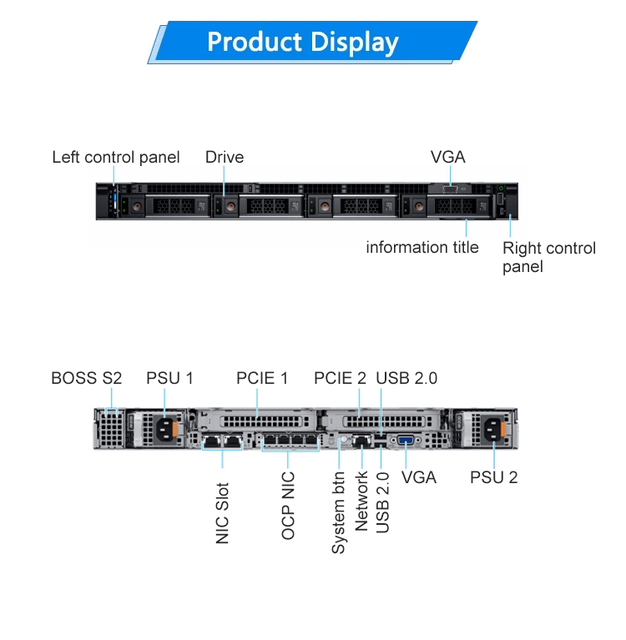 Hot Sell DEll Poweredge R650xs 1u Rack Server in Stock Sell D Ell Poweredge R650xs 1u Rack Server in Stock