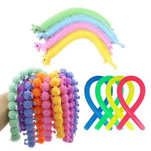 Starry TPR Caterpillar Unicorn Stress Relief Bracelet Venting Pulling Noodles Soft Rubber Toy for Youth (7-14 Years Old) Made - Product Image 1