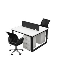 Bureau d'étude entièrement équipé pour chambre à coucher, robuste et durable, combinaison bureau et chaise pour entreprise