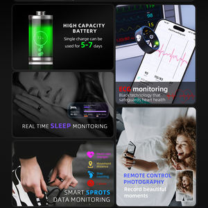 R30 ECGスマートリングヘルストラッカーIP68防水ステンレススチールモニター磁気充電心拍数睡眠アプリ制御5日間 - Product Image 3