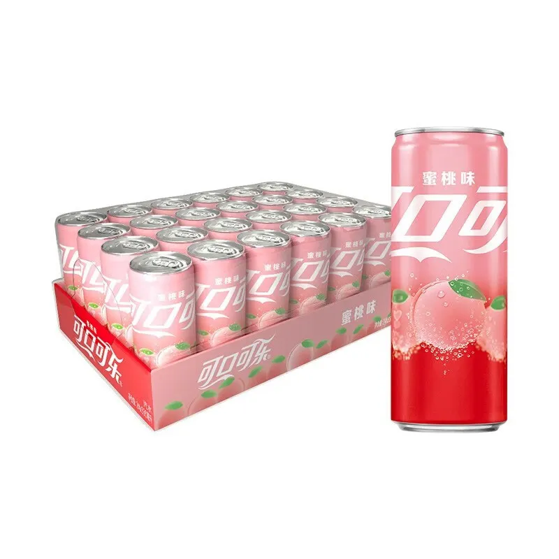 Hot Sales Carbonated Soft Drink Peach flavored carbonated beverage 330ml