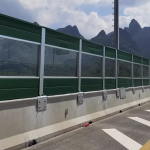 High Impact-Resistant Aluminum Modern Noise Wall <strong>Road</strong> Highway Airport Acoustic <strong>Barriers</strong> with NRC 30-35 for Noise Reduction - Product Image 2