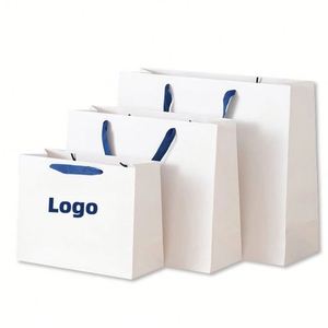 Bolsas de Papel Clásicas Personalizadas para Ropa, Accesorios de Moda, con Cinta y Logotipo, Regalos Empresariales, Compras de Calcetines, Zapatos y Pieles - Product Image 2
