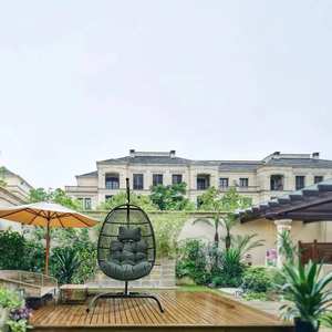 Sharp Hanging Curved Lounge <b>Chair</b> Swing for Indoor Outdoor Luxury With Stainless Steel - Product Image 4