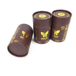 Boîte d'emballage cylindrique en carton kraft personnalisée, recyclable, de qualité alimentaire, pour capsules de café, de chocolat, de protéines en poudre, tube en papier - Product Image 4