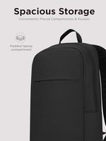 Sac à dos pour ordinateur portable jusqu'à 15,6 pouces, multi-compartiments, imperméable, pour les voyages, l'usage professionnel, l'université