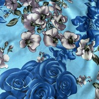 Drap de lit imprimé fleur 3D, tissu en microfibre 100% polyester, ensemble de literie en peau de pêche