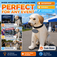 Perro Inflable Gigante Personalizado, Mascota Inflable Promocional de Dibujos Animados, Perro Inflable para Eventos Comerciales y de Marca