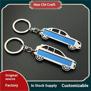 Porte-clés personnalisé en forme de voiture avec logo, plaque d'immatriculation, clé de voiture, en métal, en acier inoxydable, petite plaque d'immatriculation - Product Image 4
