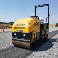 Compacteur routier professionnel à double tambour hydraulique vibrant pour la construction et l'entretien des routes, adapté au compactage du sol et de l'asphalte