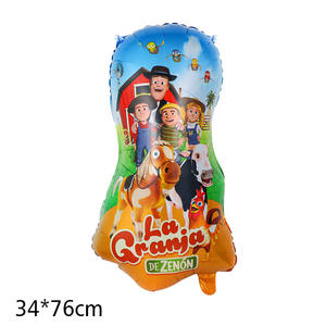 Globos de Mylar de papel de aluminio para niños, decoración de fiesta temática de animales de granja redondos de 18 pulgadas, suministros para fiestas - Product Image 3