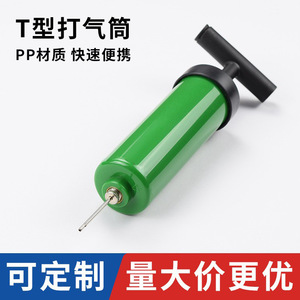 Bomba de aire tipo T de 6 pulgadas, inflador portátil de plástico para balones de fútbol y productos inflables - Product Image 3