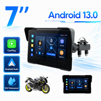 Carplay pour motos, navigation pour motos, écran 7 pouces, Android 13.0, téléchargement d'applications, 2 Go + 32 Go, étanche IP67, GPS moto, Carplay