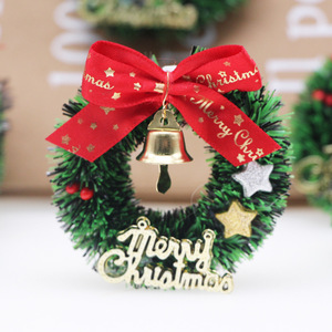 Mini guirlande de Noël Merry <span class=keywords><strong>Chris</strong></span> Mas pentagramme avec anneau en rotin <span class=keywords><strong>et</strong></span> cloche en vente en gros - Product Image 4