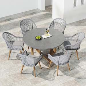 Wholesale Industrial Style Cement Outdoor <b>Table</b> <b>Large</b> Concrete <b>Garden</b> <b>Table</b> Secure Export Packaging For Global B2B Buyers - Product Image 1
