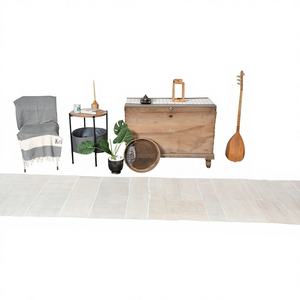 Alfombra Turca Vintage de 27x125 pies, Minimalista, Beige, Obra Maestra, Alfombra Grande de Lana con Diseño Abstracto Rectangular, de Látex, Ecológica, para Comedor - Product Image 1