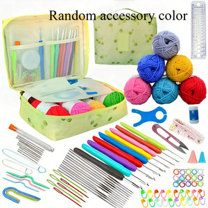 Tự làm Crochet may đan thủ công phụ kiện Kit Set hộp sợi móc nhựa Gói Túi Tay Cách sử dụng đóng hộp kim loại trong kho - Product Image 6