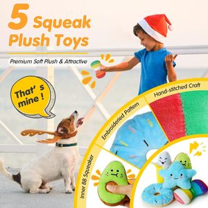Paquete de 18 juguetes masticables para perros agresivos para Limpieza de <span class=keywords><strong>dientes</strong></span>, juguetes interactivos para perros chirriantes de alta resistencia, accesorios para mascotas - Product Image 2