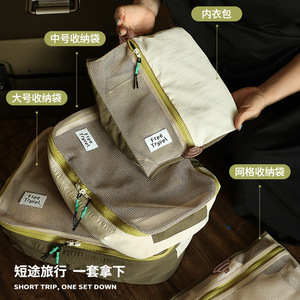 Free Travel <b>Storage</b> Bag Rectangle Polyester Breathable Clothing Organizer Trip Use - Product Image 2