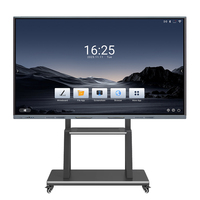 Pantalla Táctil Inteligente LCD de 55/65/75/86 Pulgadas, Multitáctil, para Sala de Reuniones, Pizarra Inteligente para Enseñanza
