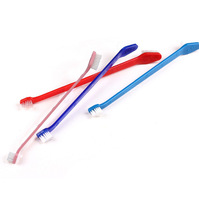 Brosse à dents double face personnalisée pour animaux de compagnie, 6 couleurs, poils doux, pour chiens et chats, soin buccal et nettoyage des dents