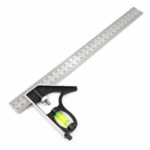 12" Multi-function Combination Angle Square Ruler Carpenter Ruler