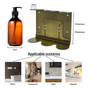 Dispensador de Jabón Triple de Acero Inoxidable con Superficie Cepillada, Moderno y que Ahorra Espacio, Soporte para Champú y <span class=keywords><strong>Gel</strong></span> de Ducha - Product Image 2