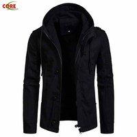 Veste pour homme Manteau vert Vestes coupe-vent décontractées à capuche en coton Manteau de style fabricant Fournisseur en gros Respirant