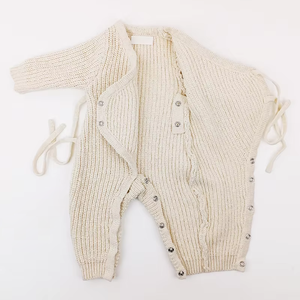 Combinaison en Tricot Hiver pour Bébé Nouveau-né avec Logo Personnalisé, Vêtements en Tricot Épais en Coton pour Enfants Filles et Pulls pour Tout-petits Garçons - Product Image 5