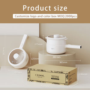 Marmite électrique 1,5 L-Idéal pour les ragoûts, les soupes et autres appareils ménagers en gros Pot à nouilles électrique multifonctionnel - Product Image 6