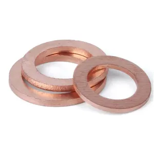 High Quality Din7603 Flat Washer Red Copper Copper Metric Sealing Washers