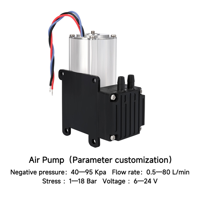 HCKG Hot Sale Brushless Motor Lab Diaphragm Electric Micro Air Pump DC 12V 24V CEMS Sample Oil Free Vacuum air Pump