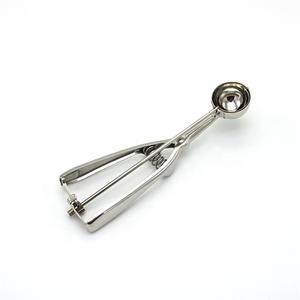 Cuillère à glace en acier inoxydable pour sorbet, pâte à biscuits, fruits, melon, boulettes de viande, avec déclencheur pour enfants - Product Image 1