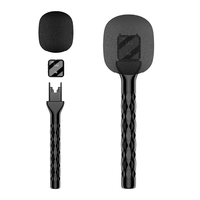 Microphone Sans Fil Portable H1 – Conception Résistante au Vent, Support de Logo Personnalisé, Accessoire pour Diffusion en Direct