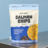 Sachet Doypack personnalisé en usine pour aliments secs pour animaux de compagnie, avec fenêtre, imprimé numériquement, de qualité alimentaire pour supermarché