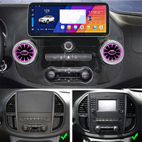 Reproductor de Audio para Auto Android de 12.3 Pulgadas con Carplay, Radio, GPS, Navegación Multimedia para Benz Vito W447, Luz Ambiental Android