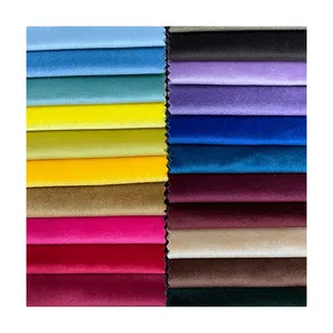 Custom plain velvet cloth fabric luxury for making curtain Sofa cloth Velvet Upholstery Fabric pillow cushion