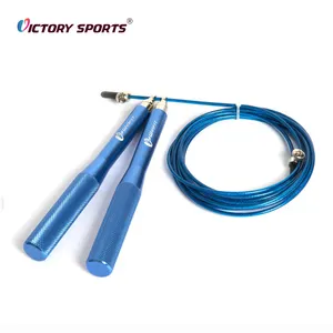 Wholesale adjustable gym 3m aluminum handle pvc speed jumping rope