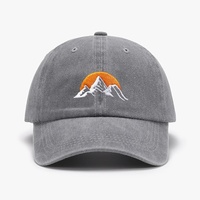 Nueva Gorra de Béisbol Unisex Modelo Transfronterizo para Hombre, Estilo Vintage Lavado y Desgastado, 100% Poliéster, 6 Paneles Curvos, Cuatro Estaciones