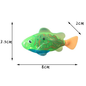 Mainan Kucing LED Bercahaya Interaktif Bentuk Ikan Warna-warni, Mainan Ikan Plastik Mengambang, Mainan Putar untuk Kucing dan Anak Kucing yang Menyenangkan - Product Image 4