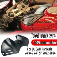 DUCATI Panigale V4 V4S V4R SP 2022-2024 Accessoires de carénage de moto 100% Couvre-réservoir de carburant de batterie avant en fibre de carbone Nouveau