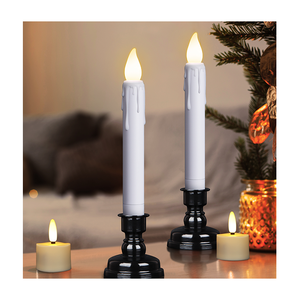 Led taper nến trắng Flameless 17cm nến với từ xa bền cho kệ sách và lớp phủ hiển thị - Product Image 1