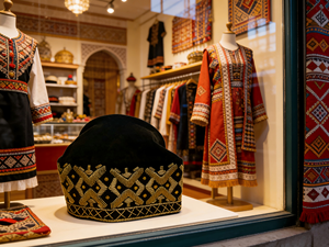 Elegante Gorro Nigeriano Fila Gobi de Lujo para Ocasiones Culturales - Product Image 3