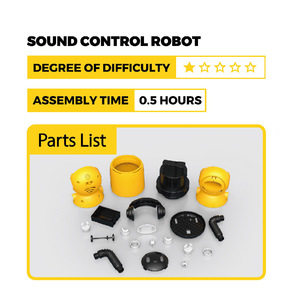 <span class=keywords><strong>Jouet</strong></span> éducatif STEAM pour enfants, <span class=keywords><strong>robot</strong></span> électronique, petit <span class=keywords><strong>robot</strong></span> en plastique à commande vocale pour garçons et filles, robotique - Product Image 4