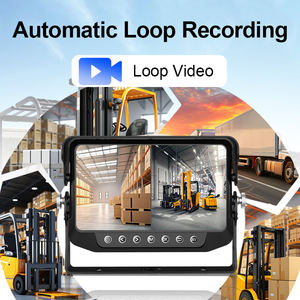 IP67 वाटरप्रूफ 7 इंच आईपीएस डीवीडी मॉनिटर, फोकलिफ्ट के लिए साइड और बैकअप वायरलेस कैमरा, सोलर पावर बैंक कॉर्डलेस स्क्रीन किट - Product Image 6