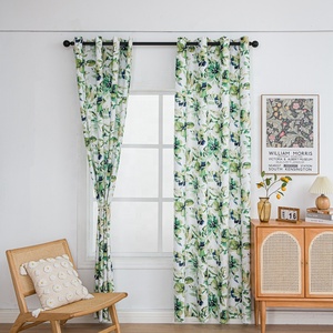 Produttore fornitore <span class=keywords><strong>tenda</strong></span> <span class=keywords><strong>da</strong></span> <span class=keywords><strong>sole</strong></span> camera <span class=keywords><strong>da</strong></span> letto soggiorno poliestere stampato tende <span class=keywords><strong>da</strong></span> finestra in velluto <span class=keywords><strong>verde</strong></span> - Product Image 2