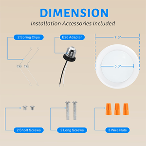 Faretto da Soffitto <span class=keywords><strong>LED</strong></span> Dimmerabile ETL Energy Star Senza Sfarfallio <span class=keywords><strong>con</strong></span> Scatola di Giunzione, Pannello <span class=keywords><strong>LED</strong></span> Sottile da Incasso - Product Image 5