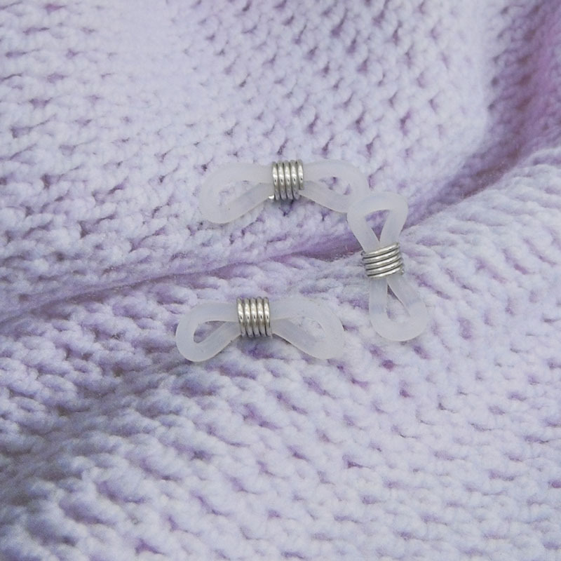 Hebilla de resorte K blanca - Anillo blanco lechoso